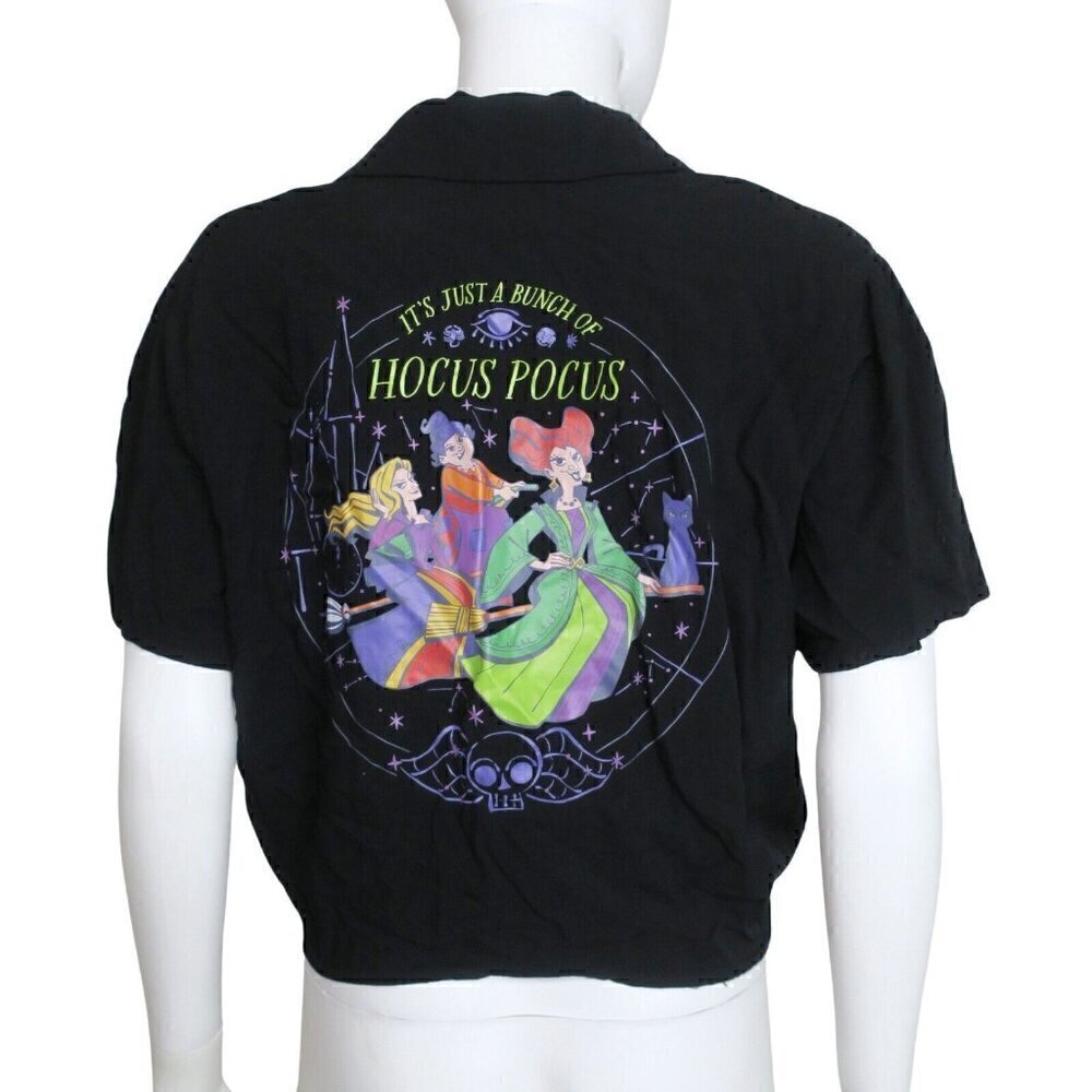 Hocus Pocus Tie Front Shirt Her Universe Sanderson Sisters Halloween Women's XXL